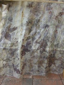 leaf dyed scarf dawes