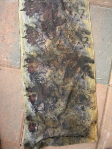 leaf dyed silk dawes
